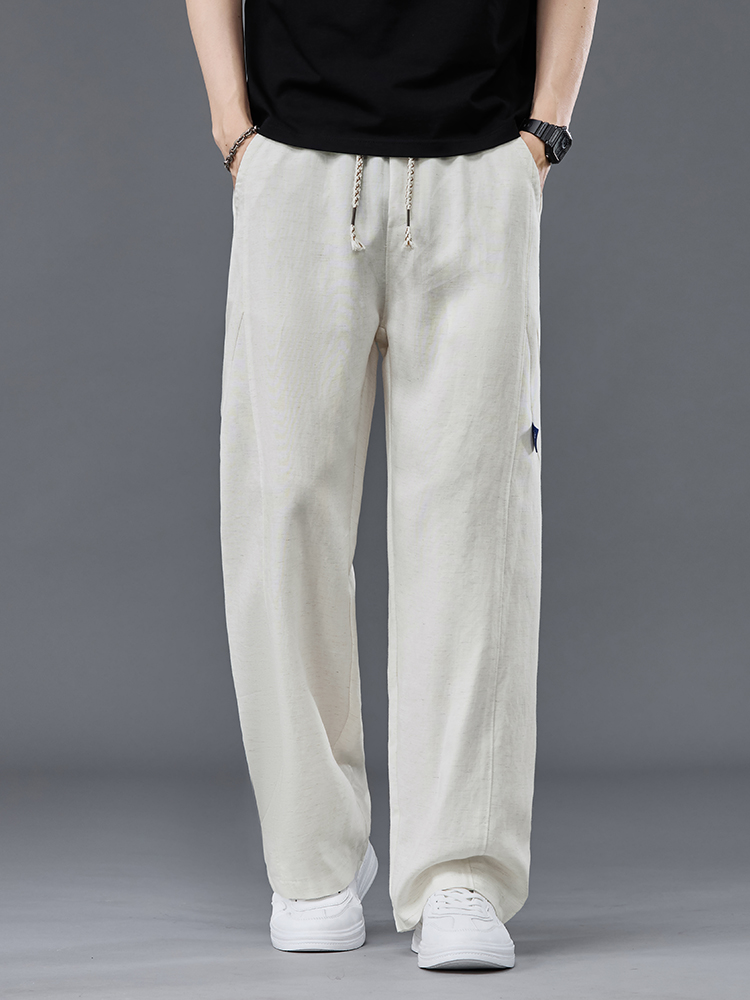 Linen Pant Wide - Calças de Linho de Verão para