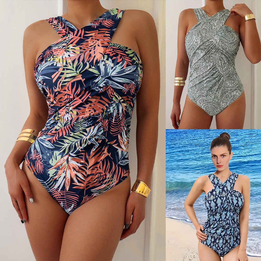 Maiô Feminino Plus Size Modest - Swimsuit Bikini Ruched avaliação e preço