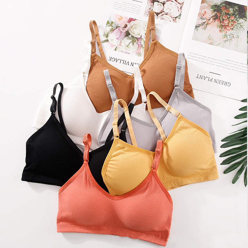 Sutiã Sem Fio de Verão para Mu - Bralette Triangle Set avaliação e preço