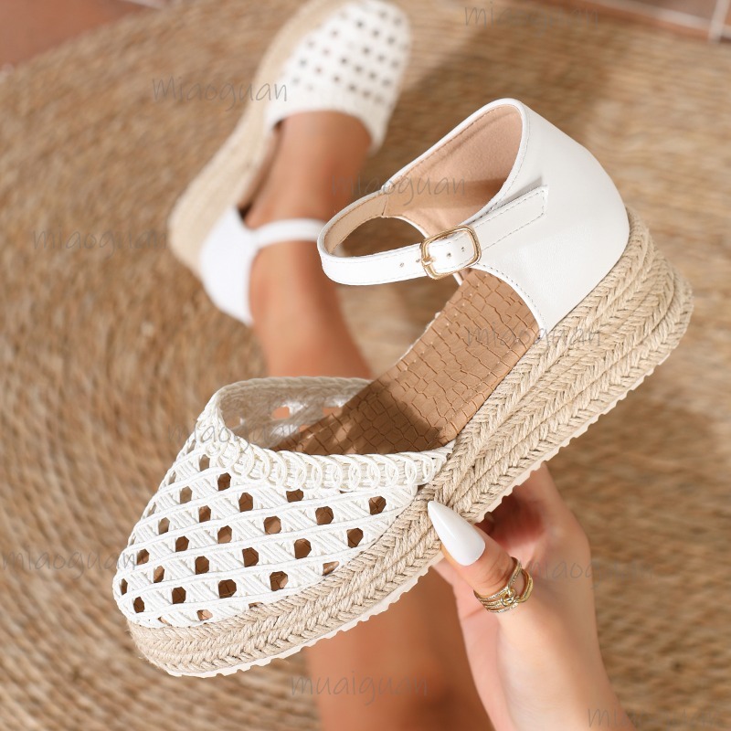 Sandálias Anabela Boho Feminin - Wedge Espadrille Women avaliação e preço