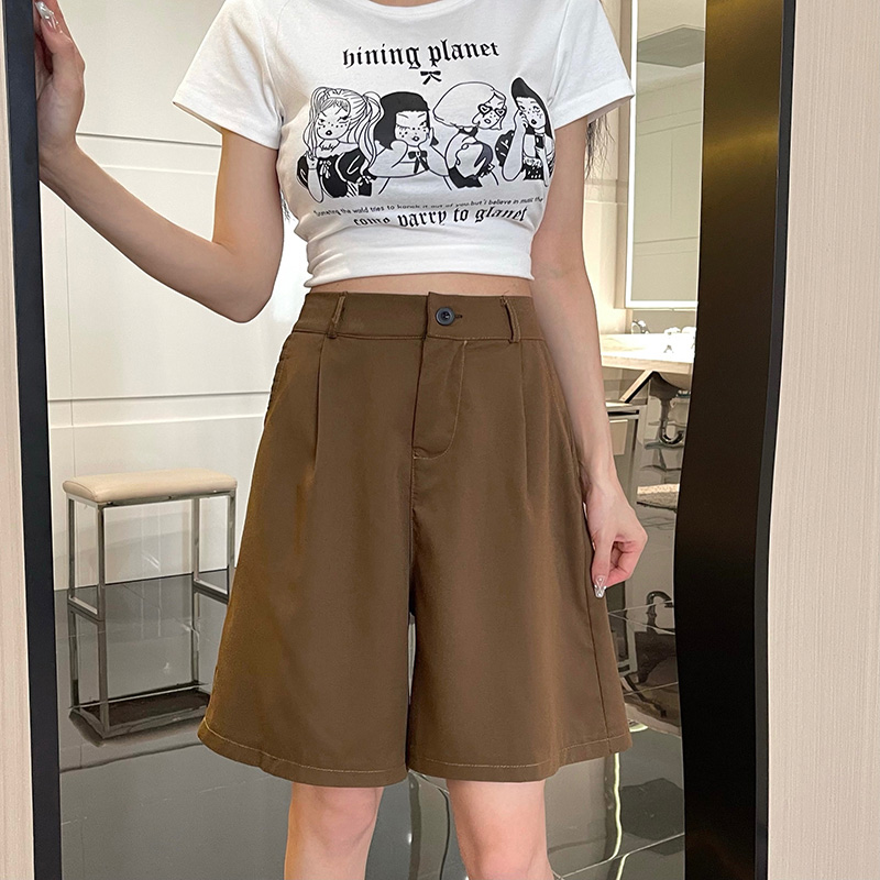 Calça curta feminina de perna  - Linen Pant Wide avaliação e preço