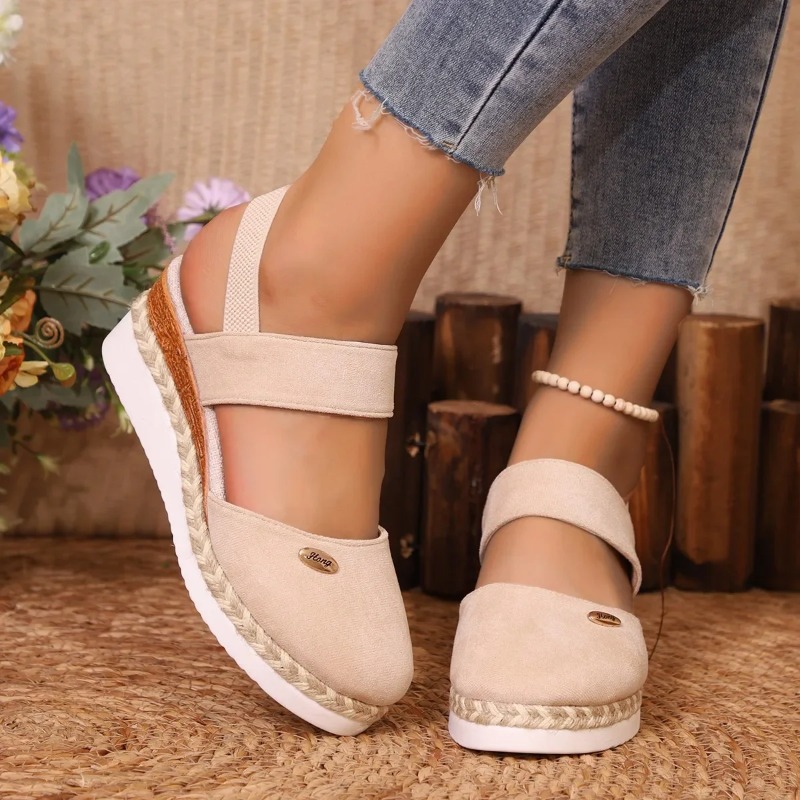Sandálias Femininas de Dedo Fe - Wedge Espadrille Women avaliação e preço