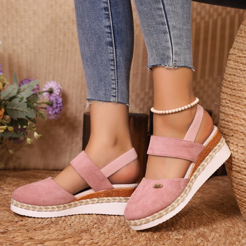 Sandálias Femininas de Dedo Fe - Wedge Espadrille Women avaliação e preço