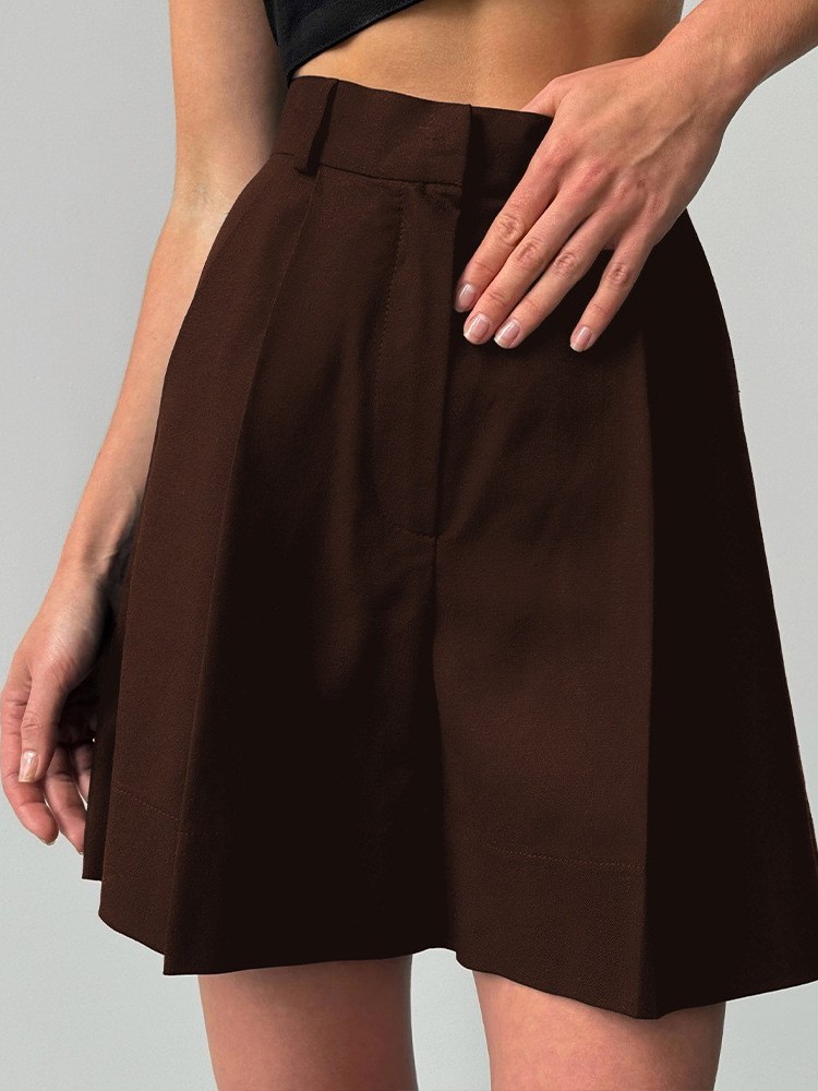Shorts Casuais de Linho de Per - Linen Pant Wide avaliação e preço